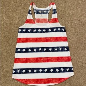 Red, white, and blue tank top